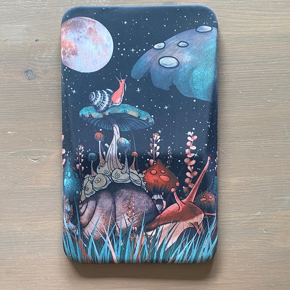 Whimsical Mushroom Galaxy Mouse Pad